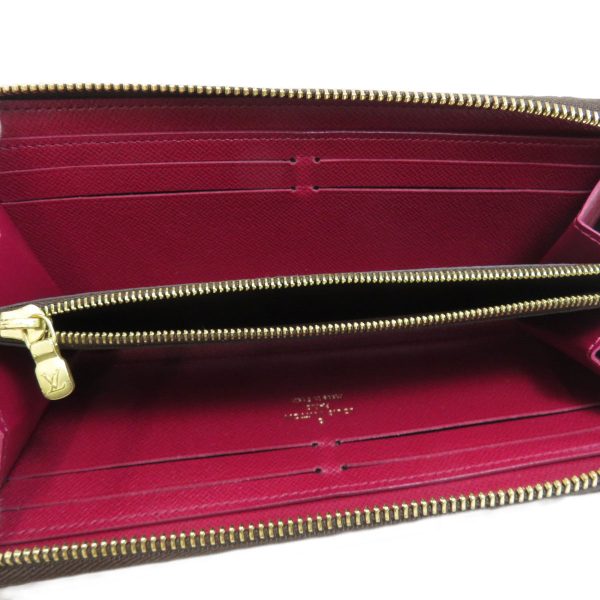 4 Louis Vuitton Portefeuille Clemence Monogram Fuchsia Long Wallet With Coin Purse