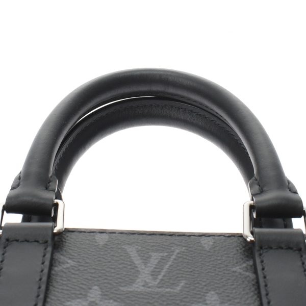 4 Louis Vuitton Sac Plat Black Monogram Eclipse Canvas Tote Bag