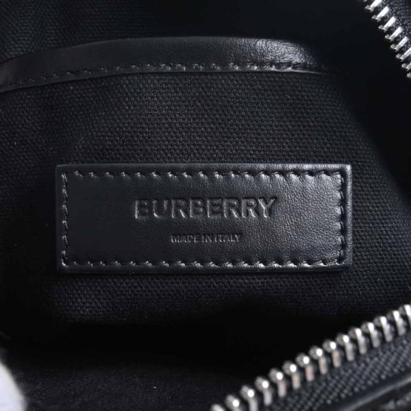 5 Burberry Leather Monogram Shoulder Bag Black