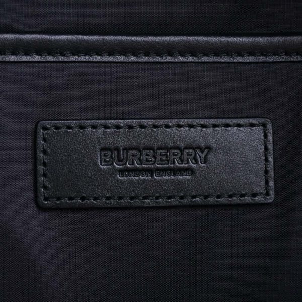 5 Burberry Nylon Logo Backpack Rucksack Black