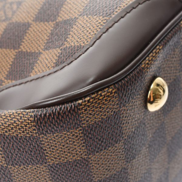 5 Louis Vuitton Damier Verona MM Brown Ebene Damier Canvas Tote Bag