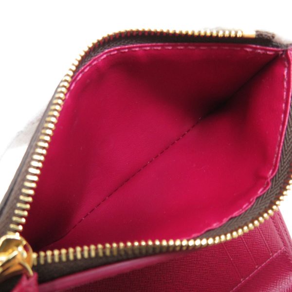 5 Louis Vuitton Portefeuille Victorine Fuchsia Monogram Bifold Wallet Purse Monogram Canvas