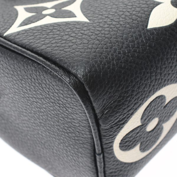 5 Louis Vuitton Empreinte Bicolor Nano Speedy Black Beige Leather Shoulder Bag