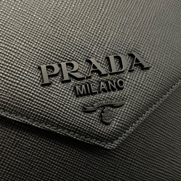 5 Prada Saffiano Handbag Black