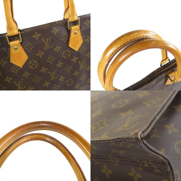 6 Louis Vuitton Sac Plat Monogram Handbag Monogram Canvas