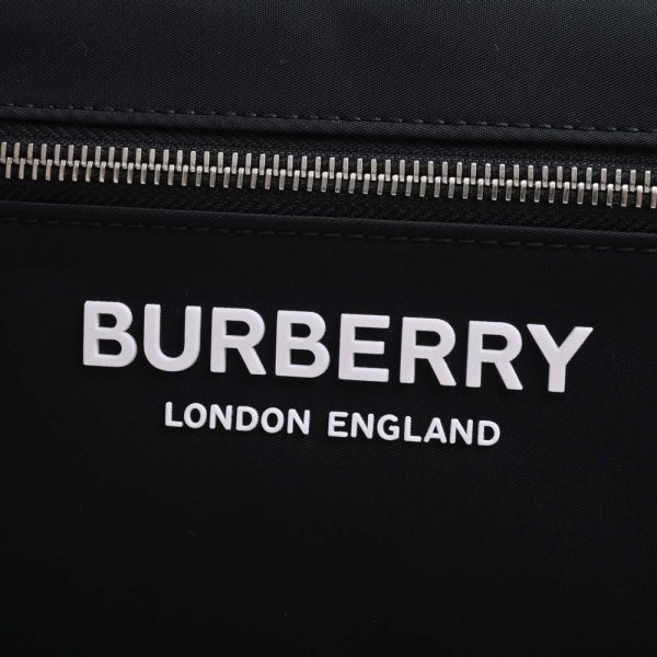 6 Burberry Nylon Logo Backpack Rucksack Black