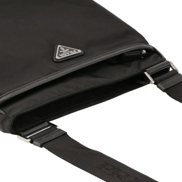 6 Prada Eco Nylon Shoulder Bag Nero Black
