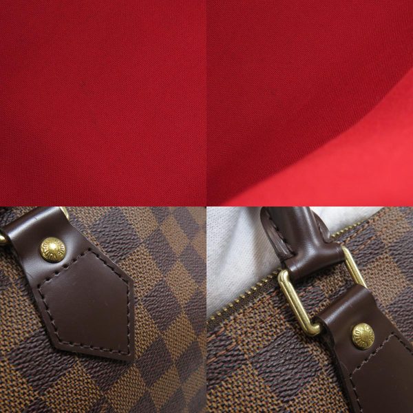 6 Louis Vuitton Speedy 30 Damier Ebene Handbag Damier Canvas