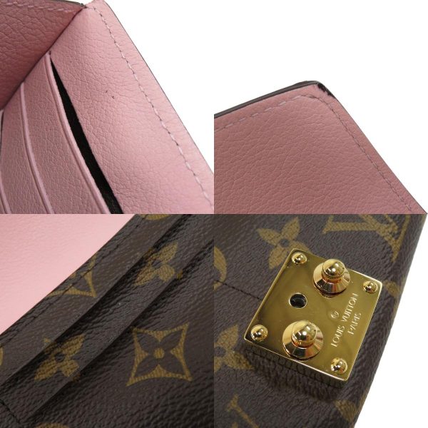 6 Louis Vuitton Portefeuille Pallas Monogram Long Wallet With Coin Purse Monogram Canvas