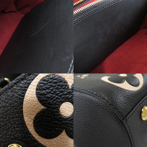 7 Louis Vuitton Montaigne MM Noir Handbag Empreinte