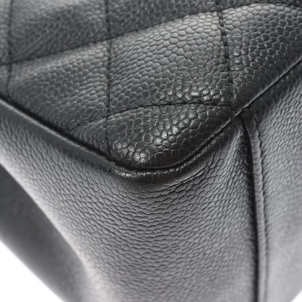 7 Chanel Matelasse Gst Black Silver Hardware Caviar Skin Tote Bag