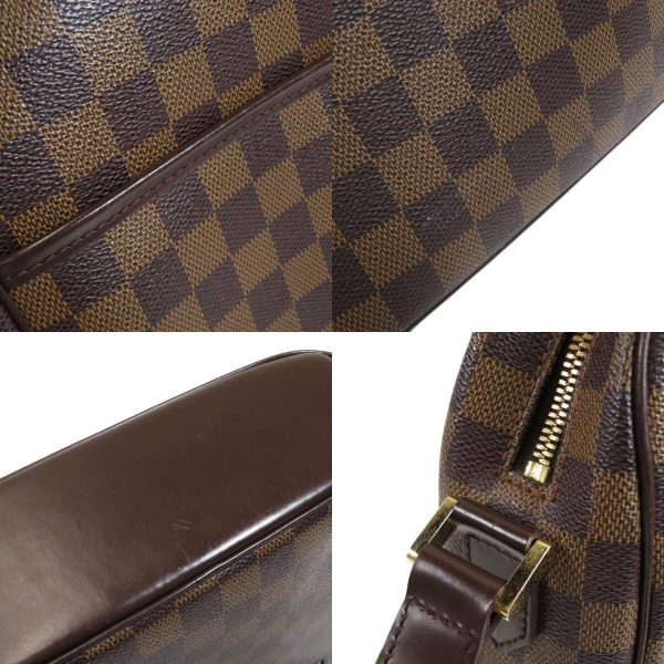 7 Louis Vuitton Ipanema GM Damier Ebene Shoulder Bag Damier Canvas