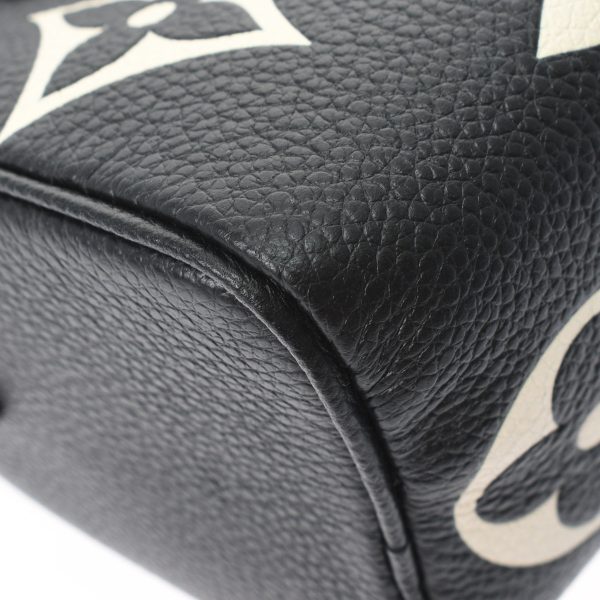 7 Louis Vuitton Empreinte Bicolor Nano Speedy Black Beige Leather Shoulder Bag