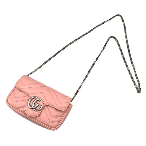 7 GUCCI GG Marmont Super Mini Bag Chain Shoulder Pink