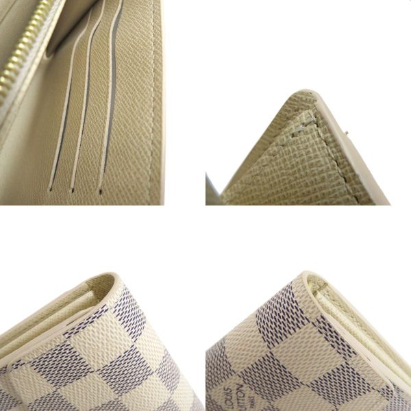 7 Louis Vuitton Portefeuille Sala Damier Azur Long Wallet With Coin Purse Damier Canvas