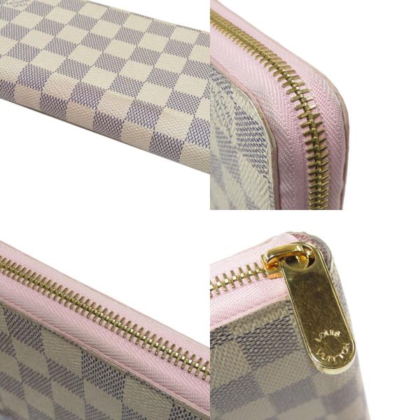 7 Louis Vuitton Zippy Wallet Damier Azur Long Wallet With Coin Purse Damier Canvas