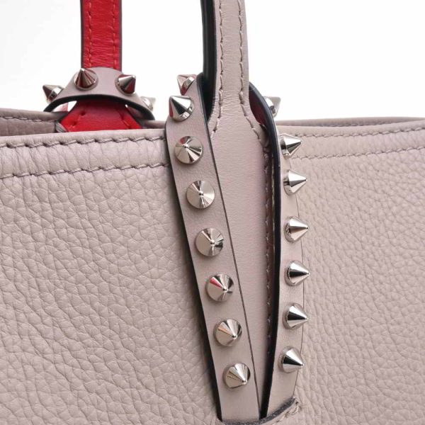 8 Christian Louboutin Leather Cabata Studded Tote Bag Greige