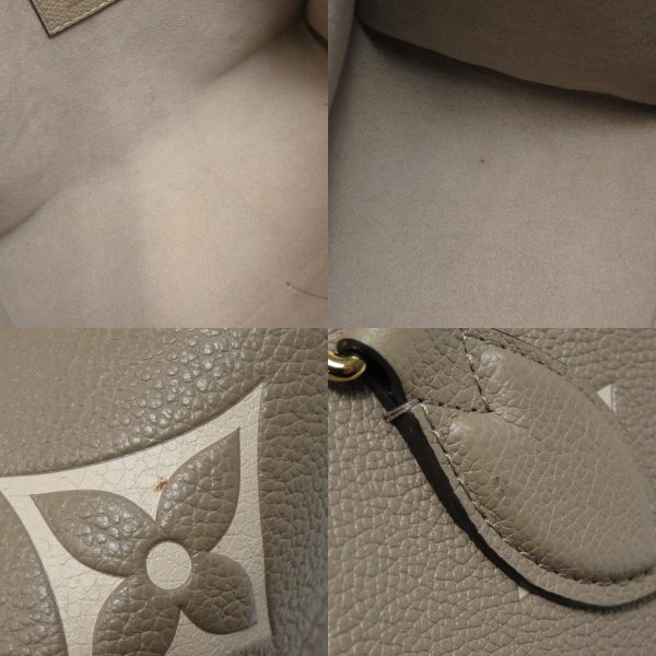 8 Louis Vuitton On the Go PM Bicolor Tourtrail Crème Handbag Empreinte