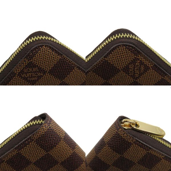 8 Louis Vuitton Zippy Wallet Old Damier Ebene Long Wallet With Coin Purse Damier Canvas