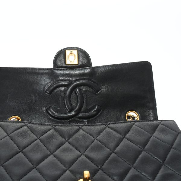 8 Chanel Matelasse Chain Shoulder Black Gold Hardware Lambskin Shoulder Bag