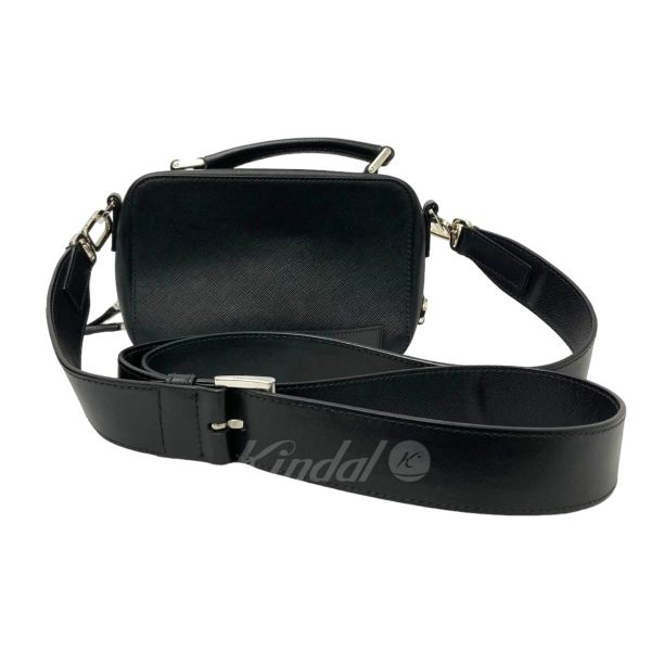 8040000665726 4 Prada Shoulder Bag Triangular Plate Black