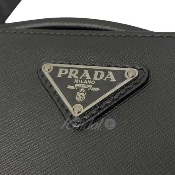 8040000665726 8 Prada Shoulder Bag Triangular Plate Black