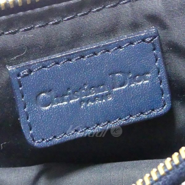 8081000045729 7 Christian Dior Trotter Canvas Saddle Bag Pouch Navy