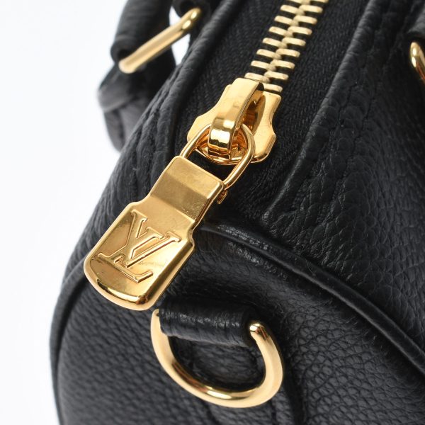 9 Louis Vuitton Empreinte Bicolor Nano Speedy Black Beige Leather Shoulder Bag