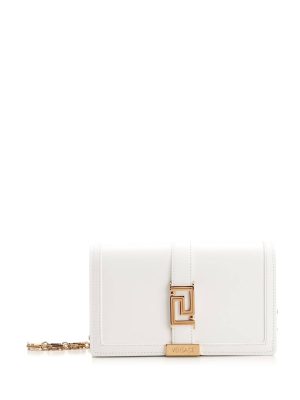 c00d55218f7fffa ia 1 Versace Greca Goddess Mini Bag White Wallet Leather