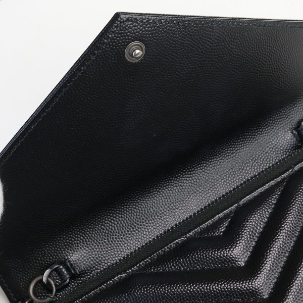 usdsl60521011 5 Saint Laurent Chain Wallet Leather Black