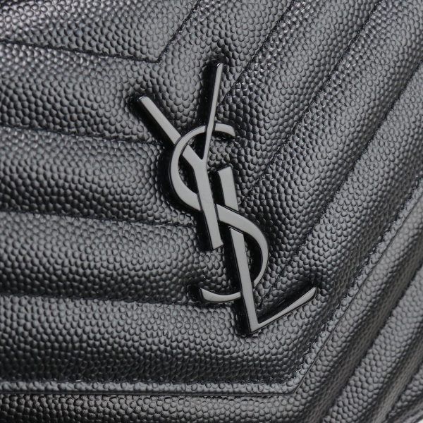 usdsl60521011 9 Saint Laurent Chain Wallet Leather Black