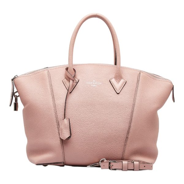 1 0110529 1 Louis Vuitton Parnasea Lockit PM Shoulder Bag Magnolia Pink Leather