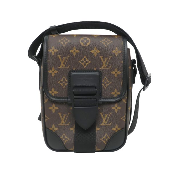 1 Louis Vuitton Archie Messenger Shoulder Bag Monogram Macassar Black