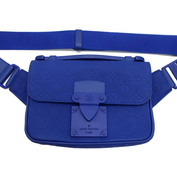 1 Louis Vuitton Sling Bag Blue Taurillon Crossbody Body Bag