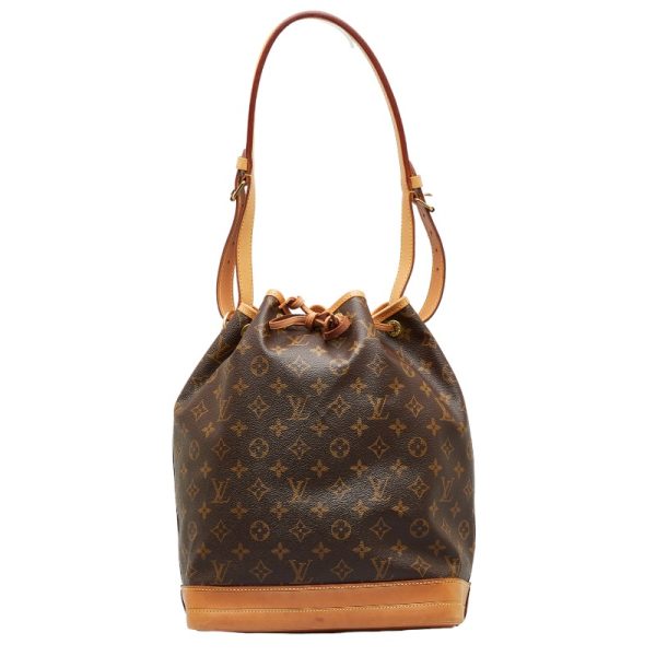 1 Louis Vuitton Monogram Noe Shoulder Bag Brown PVC Leather