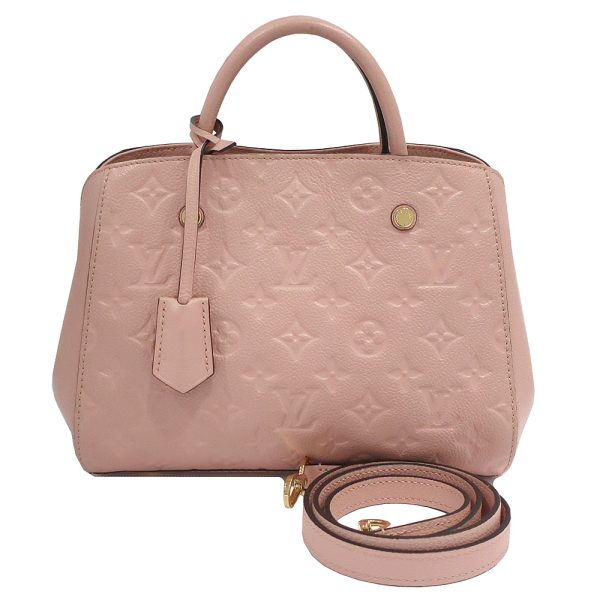 1 Louis Vuitton Montaigne BB Empreinte Rose Poudre Pink