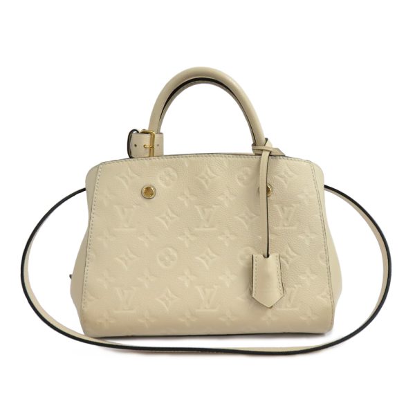 1 Louis Vuitton Montaigne BB Crème Empreinte Shoulder Bag