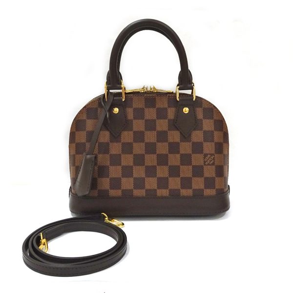 1 Louis Vuitton Alma BB Damier Handbag Brown