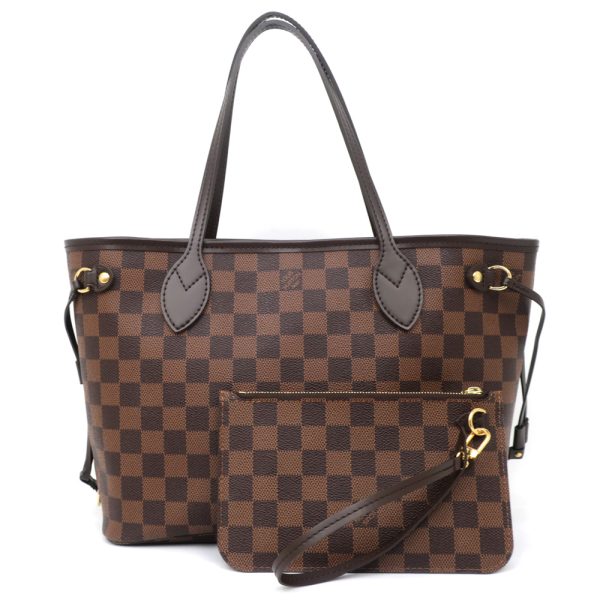 1 Louis Vuitton Neverfull PM Tote Bag Shoulder Bag Dark Brown