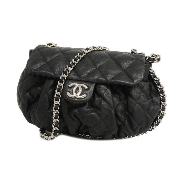 1 Chanel Luxury Line Single Chain Leather Black