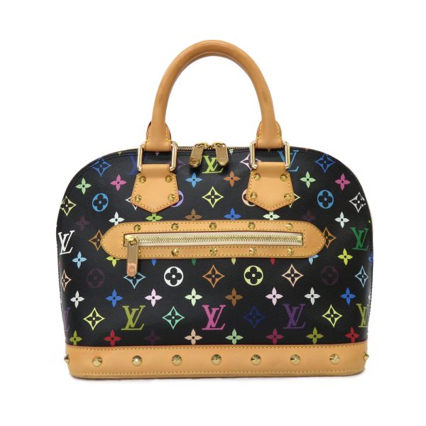 1 Louis Vuitton Alma Monogram Multicolor Handbag Noir Black