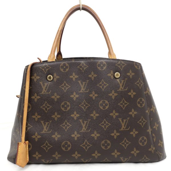 1 Louis Vuitton Montaigne MM Shoulder Bag Dark Brown