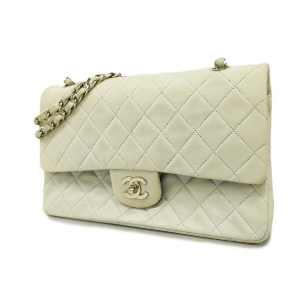 1 Chanel Matelasse W Flap W Chain Lambskin Light Blue