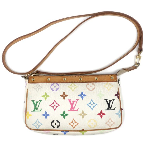 1 Louis Vuitton Pochette Accessoire Multicolor Bronze White