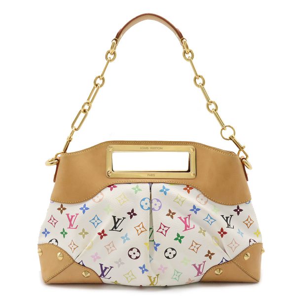 1 Louis Vuitton Multicolor Judy MM Shoulder Bag White