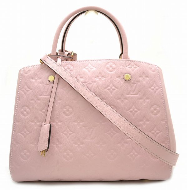 1 Louis Vuitton Emprene Montaigne MM Rose Ballerine Pink