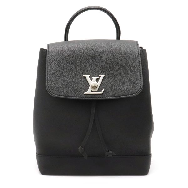 1 Louis Vuitton Backpack Rucksack Calf Leather Black