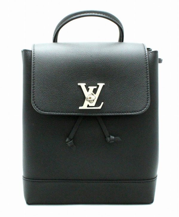 1 Louis Vuitton Rock Me Backpack Rucksack Calf Leather Black