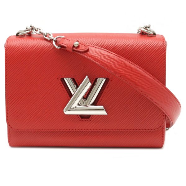 1 Louis Vuitton Epi Twist MM Chain Coquelicot Red