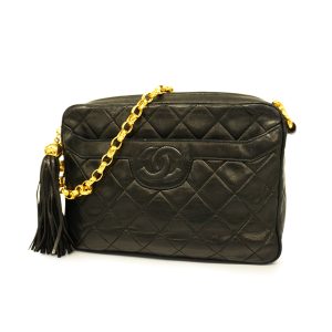 1 Chanel Matelasse Chain Shoulder Bag Blue